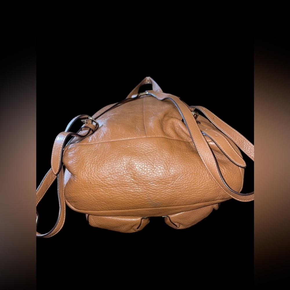Coach Leather Billie Saddle Brown Backpack - Picture 8 of 12
